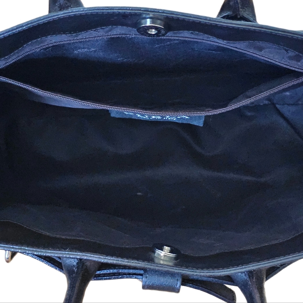 Furla Black Leather Tote – Distressed & Still Stunning - Picture 14 of 16